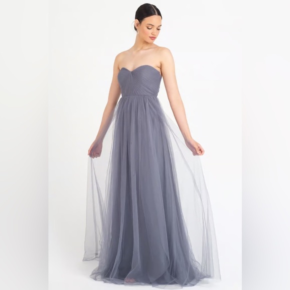 Jenny Yoo Navy Tulle Dress - Picture 2 of 9